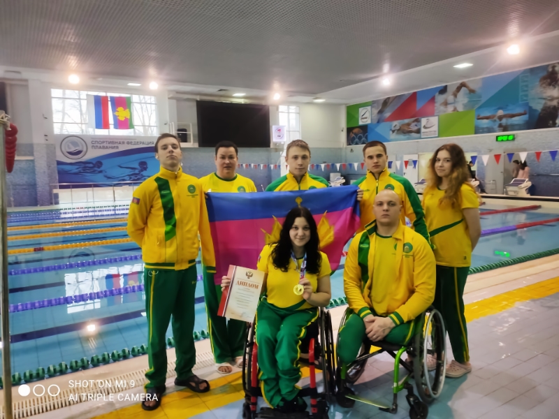 Славянские паралимпийцы отлично выступили на чемпионате России по плаванию